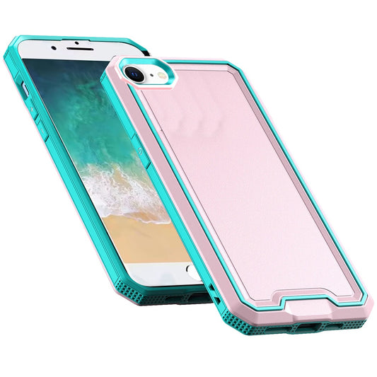 For Apple iPhone 17E /16E Premium Fused Hybrid Tough Strong Hard PC TPU Rubber Shockproof Drop Protection Impact Case Cover Pink