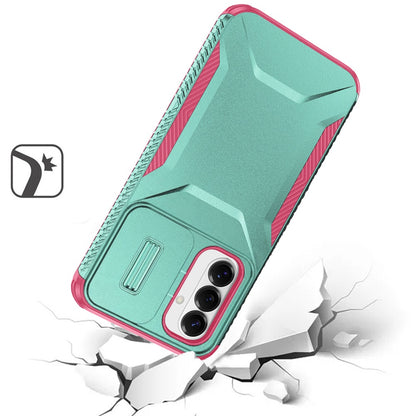 Phone Case for Samsung Galaxy S26 FE /Fan Edition Shockproof Hybrid Rugged Grip Camera Window Guard Window Protective Heavy Duty Slim Textured Design Cover Green