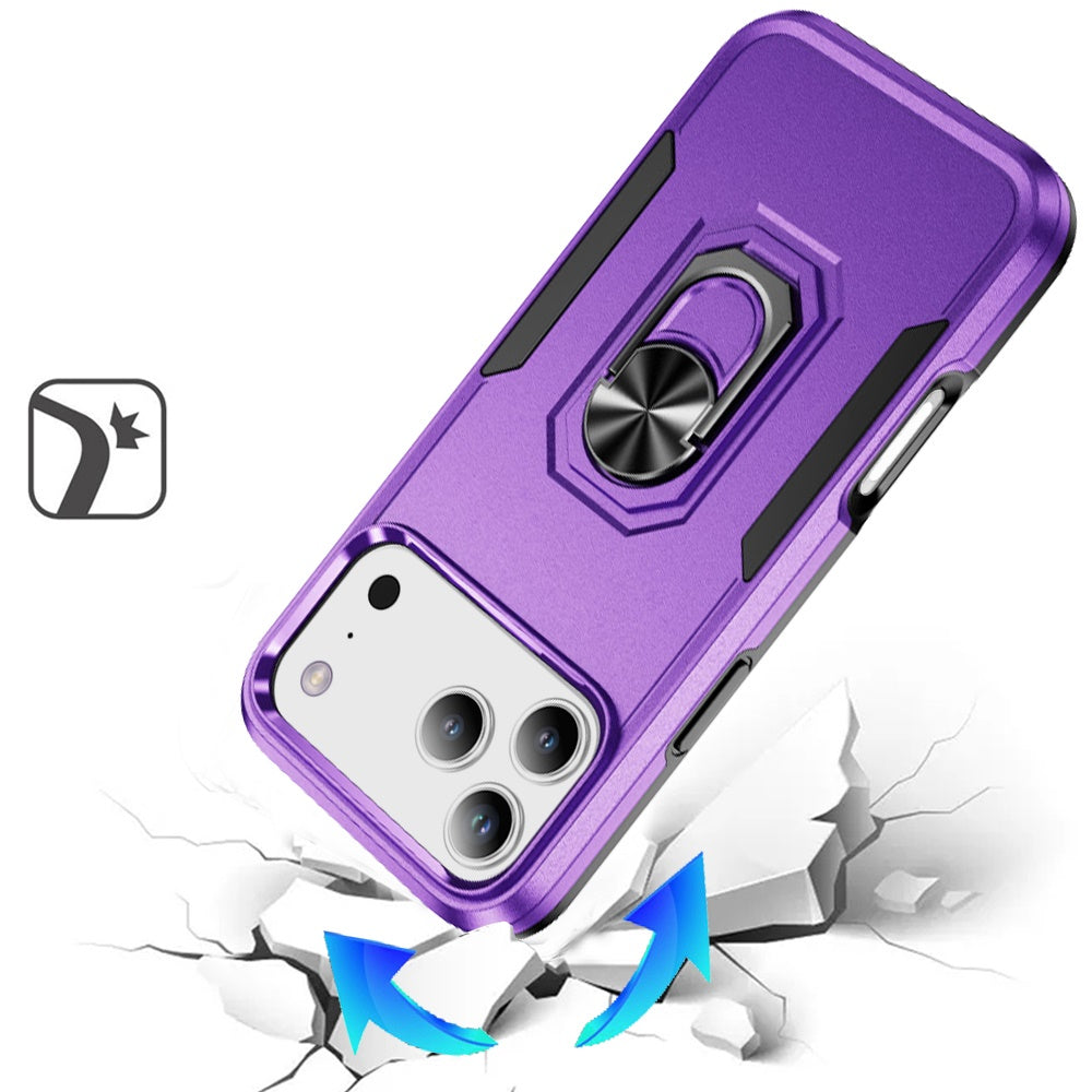 Phone Case for Apple iPhone 18 Pro Max Tough Hybrid Ring Stand Shockproof Rugged Grip Impact Resistant Hybrid Kickstand Heavy Duty Durable Cover