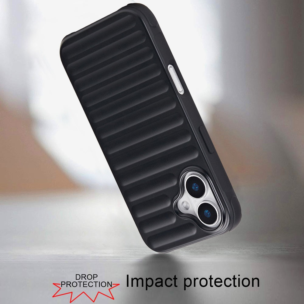 For Apple iPhone 16 Plus (6.7") Pattern Design Magnetic Chrome Hybrid Compatible with Magsafe Dual Layer Shockproof TPU Hard PC Back Case Cover