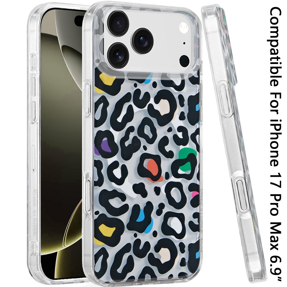Phone Case for Apple iPhone 17 Pro Max (6.9") Stylish Design Shockproof Magnetic Magsafe Compatible TPU IMD Print Rugged Grip Drop Protection Slim Fashion Cover