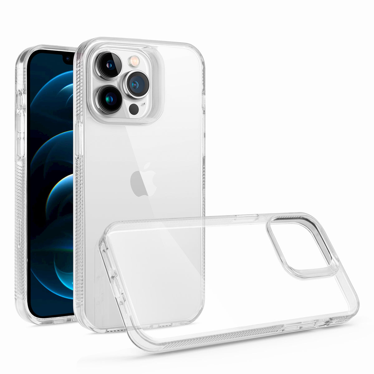 For Apple iPhone 16 Plus (6.7") Classic Transparent Hybrid Acrylic Thick 2.0mm Rubber Gummy Hard Back PC TPU Frame Case Cover Clear