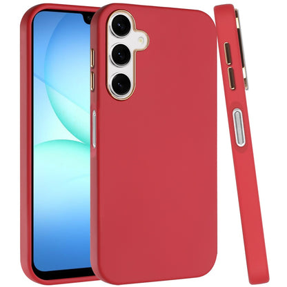 For Samsung Galaxy A17 5G Hybrid Armor Shockproof, Durable Bumper Rubber Gummy Gel Slick Hard PC Silicone TPU Case Cover