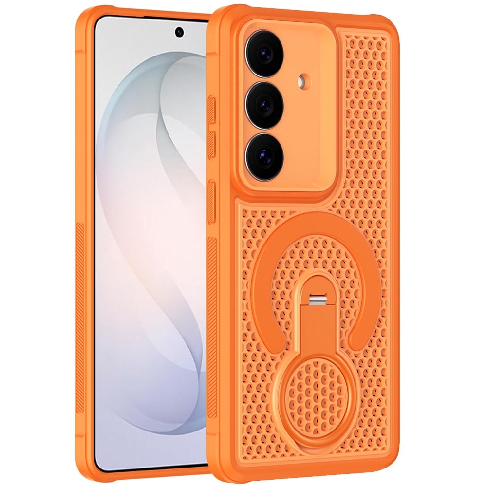 Phone Case for Samsung Galaxy S26 FE /S26 Fan Edition Magnetic Honeycomb Hybrid Rugged Armor Ring Kickstand Dual Layer Shock Absorbing Hard PC Soft TPU Cover