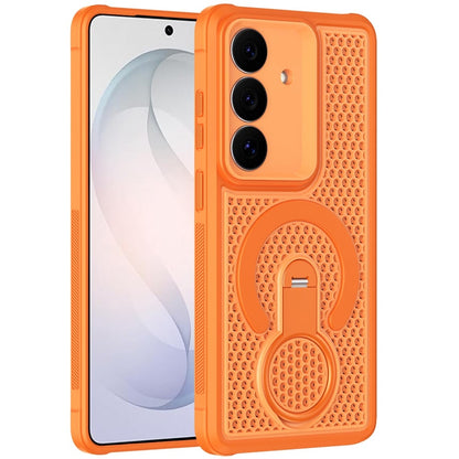 Phone Case for Samsung Galaxy S26 FE /S26 Fan Edition Magnetic Honeycomb Hybrid Rugged Armor Ring Kickstand Dual Layer Shock Absorbing Hard PC Soft TPU Cover