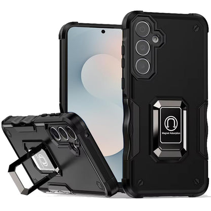 For Samsung Galaxy S26 Hybrid Stand Magnetic Ring Holder Kickstand Heavy Duty Rugged Drop Silicone & Hard PC Shockproof Case Cover