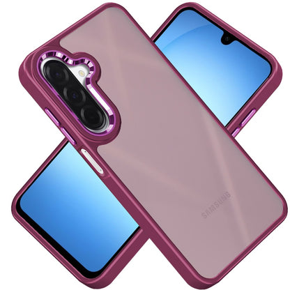 For Samsung Galaxy A17 5G Slim Fit Thin Hybrid,Frosted Matte Polished Acrylic Hard PC with TPU Rubber Frame Case Cover
