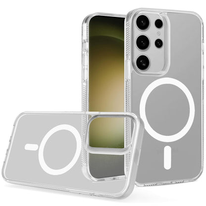 For Samsung Galaxy S23 Ultra MagSafe Compatible Integrated Technology Clean Transparent Hybrid Armor TPU Frame Case Cover Clear