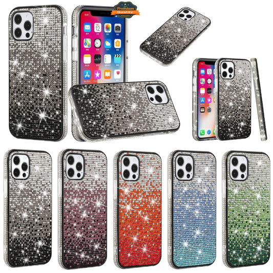 For Samsung Galaxy S25+ /S25 Plus /S24+ Plus Glitter Bling, UltraThin TPU Sparkle Diamond Rhinestone Shiny Full Crystal Stones Back Case Cover