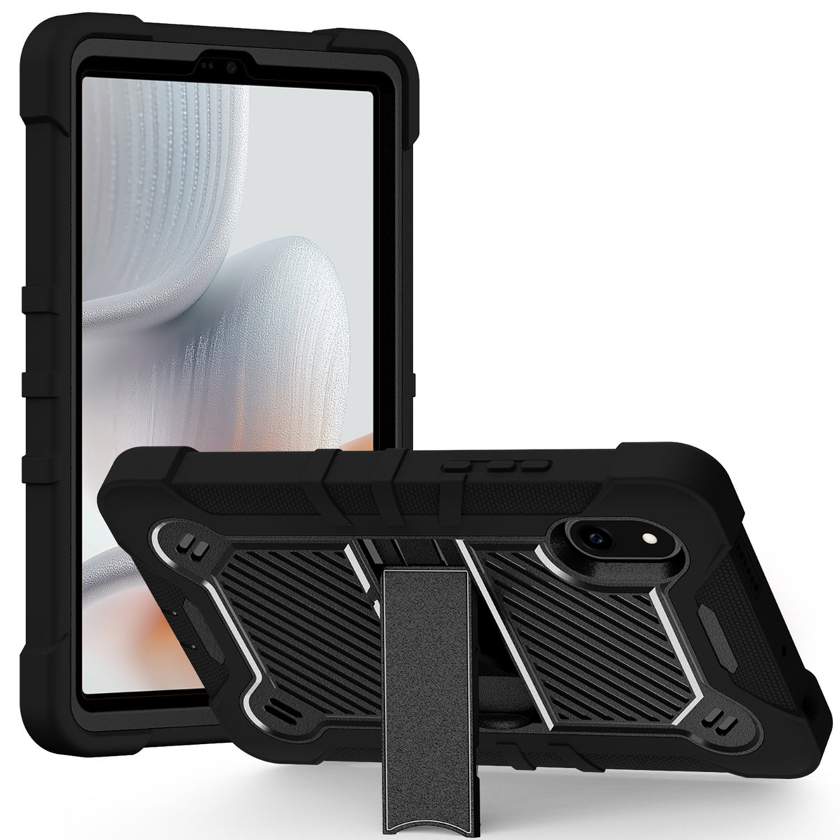 Tablet Case for BLU Tab one 5G Hybrid Rugged Kickstand Heavy Duty Shockproof Armor Dual Layer Hard PC Soft TPU Drop Protection Cover