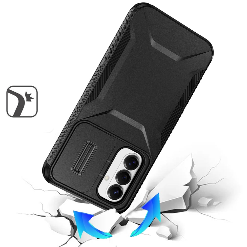 Phone Case for Samsung Galaxy S26 FE /Fan Edition Shockproof Hybrid Rugged Grip Camera Window Guard Window Protective Heavy Duty Slim Textured Design Cover