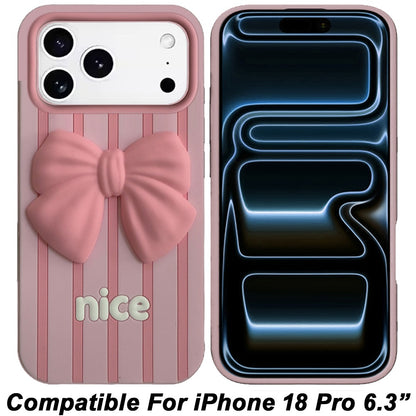 Phone Case for Apple iPhone 18 Pro/ iPhone 17 Pro Fashionable Silicone Textured Decorative Design Pattern Protective Rubber TPU Hybrid Protection Cover