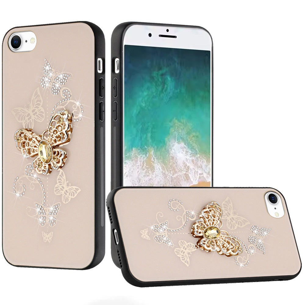 For Samsung Galaxy S25 EDGE Diamonds 3D Fashion Bling Sparkly Glitter Ornaments Engraving Hybrid with Ring Stand Case Cover
