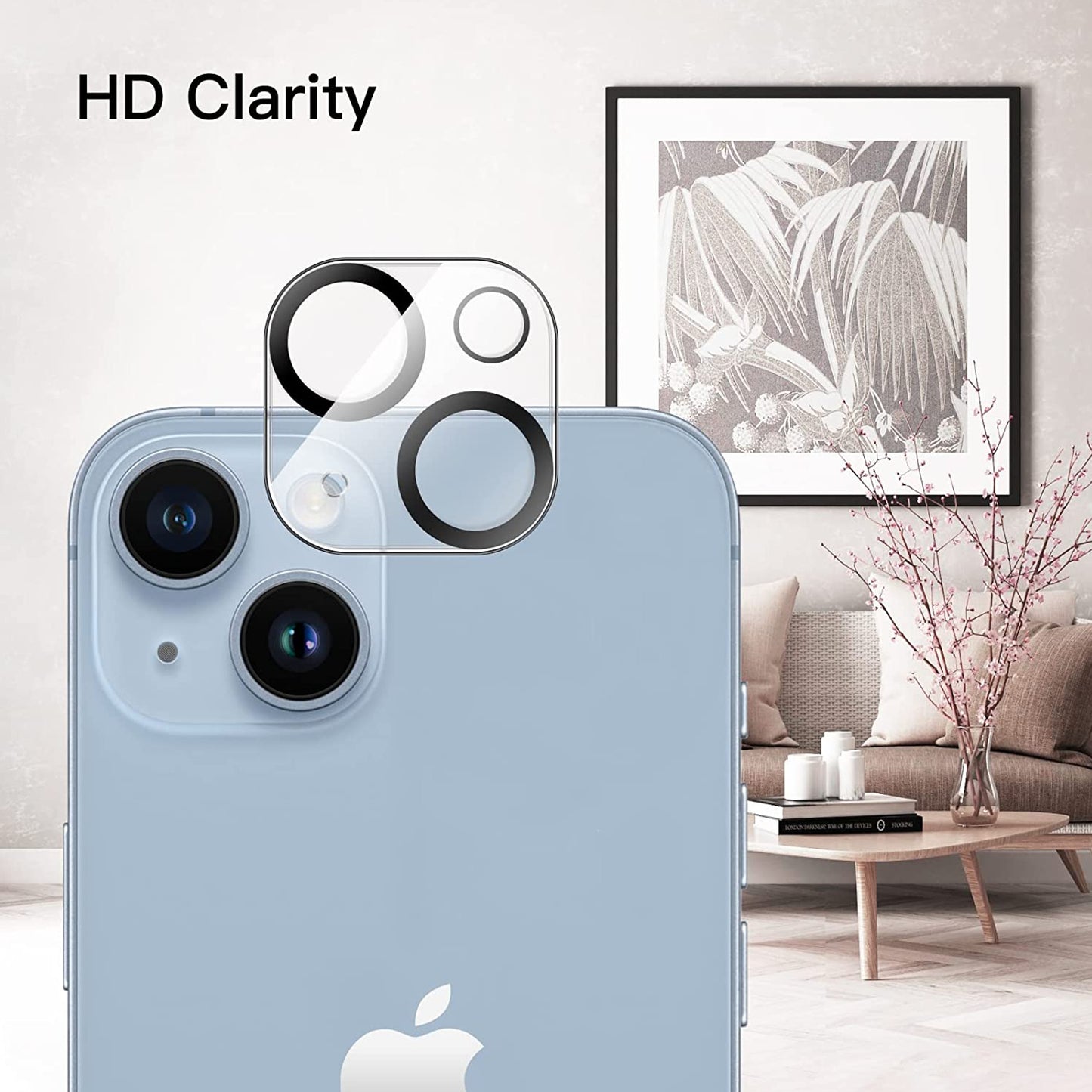 For Apple iPhone 13 Mini Camera Lens Protector – Tempered Glass, Clear, Scratch-Resistant, 9H Hardness Back Camera Protection Protector Clear