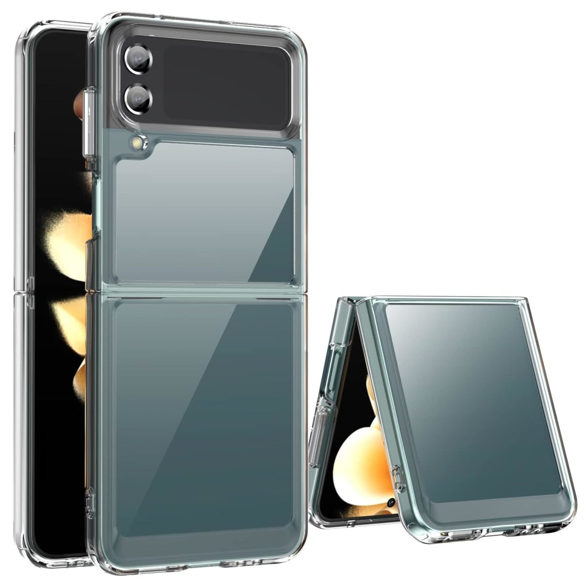 For Samsung Galaxy Z Flip 7 Premium Transparent Hard PC Back Slim Fit Thin Case Hybrid Protective Shockproof, Lightweight Case Cover Clear