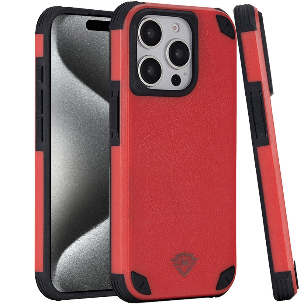 For Apple iPhone 16 (6.1") Heavy Duty Dual-Layer Rugged Protection, Shockproof Protective Tough Magnetic Compatible with MagSafe Case Cover