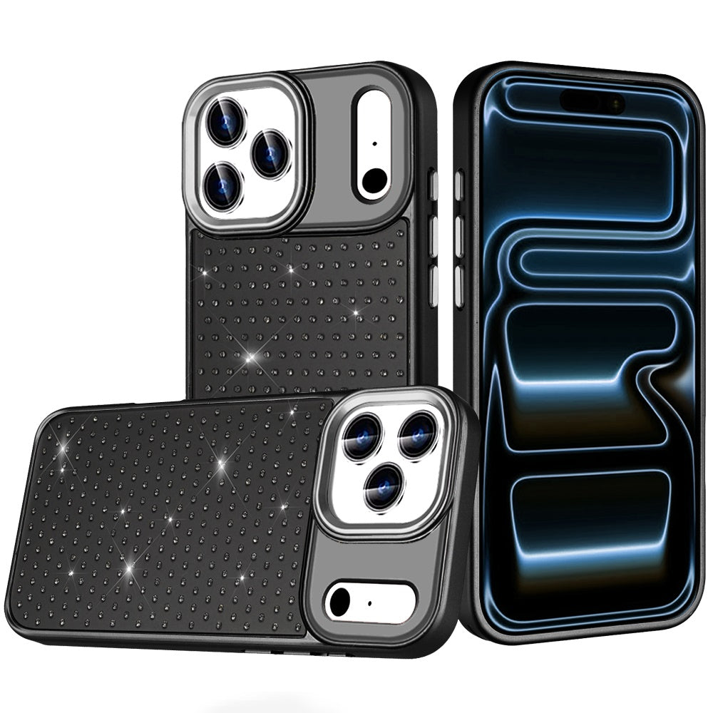 Phone Case for Apple iPhone 18 Pro Luxury Diamond Bling Sparkle Chrome Metallic Edge Shockproof Durable Protective Stylish Premium Hybrid Design Cover