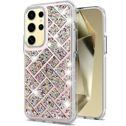 For Samsung Galaxy S25 /S24 Sparkly 3D Design Diamond Shockproof Protective Bling Glitter Rhinestone Hybrid Skin PC & TPU Case Cover