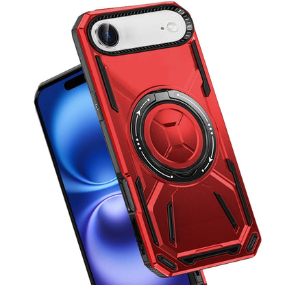 For Apple iPhone 17 Air (6.6") Hybrid Magnetic Ring and 360° Rotational Kickstand with MagSafe Compatible, Military Grade Drop Protection Case Cover