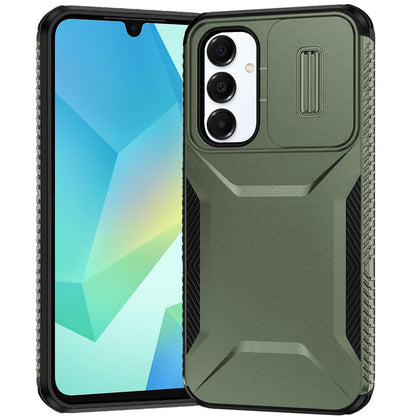 For Apple iPhone 13 (6.1") Slim Fit Shockproof Hybrid with Slide Camera Window Covering, Rugged Tpu Silicone Hard PC Bumper Case Cover