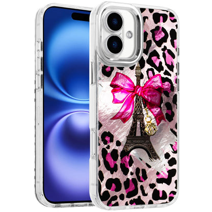 For Apple iPhone 17 (6.3") Fashion Beautiful Epoxy Design Hybrid Fashion Stylish TPU Protective, Shockproof Hybrid PC Case Cover