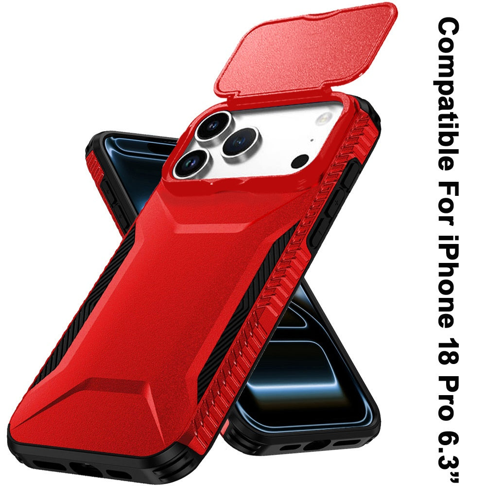 Phone Case for Apple iPhone 18 Pro Shockproof Hybrid Rugged Grip Camera Window Guard Window Protective Heavy Duty Slim Textured Design Cover