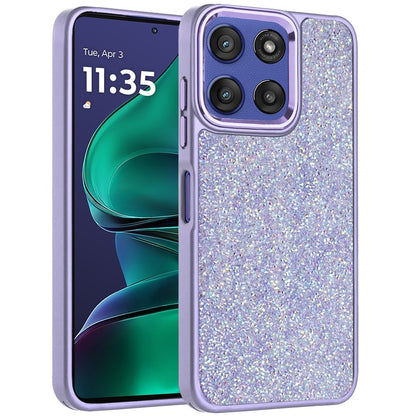 For Motorola Moto G Stylus 5G 2026 /2025 Crystal Sparkle Diamond Glass Full Mini Glitter Bling Frame TPU Hybrid Protective Case Cover