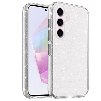 Phone Case for Samsung Galaxy A56 / A36 Glitter Transparent Shockproof Thick Clear Hybrid Slim Fit Heavy Duty 3mm TPU Protective Bumper Cover Clear