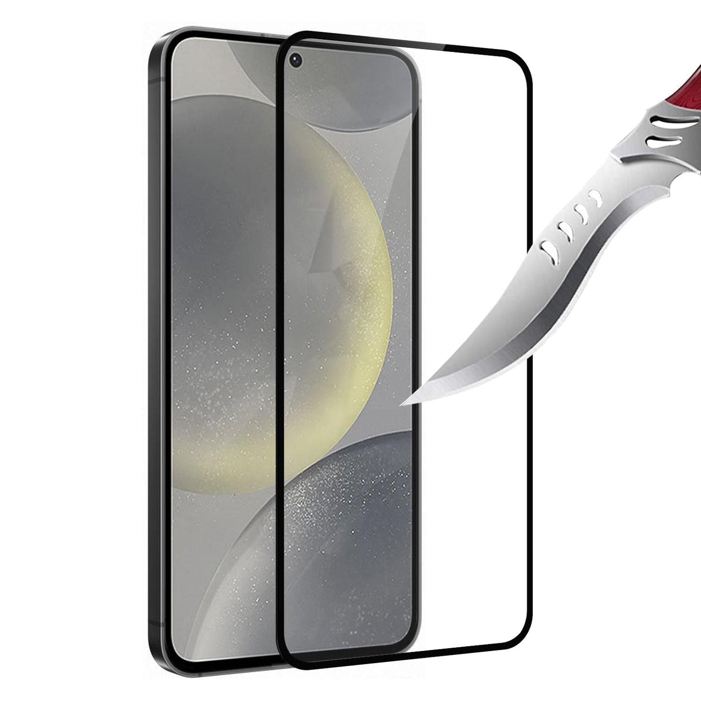 Screen Protector for Samsung Galaxy S26 FE /Fan Edition Tempered Glass Screen Protector Transparent Black Edge 9H Hardness Bubble Free Fingerprint Easy to Install Black