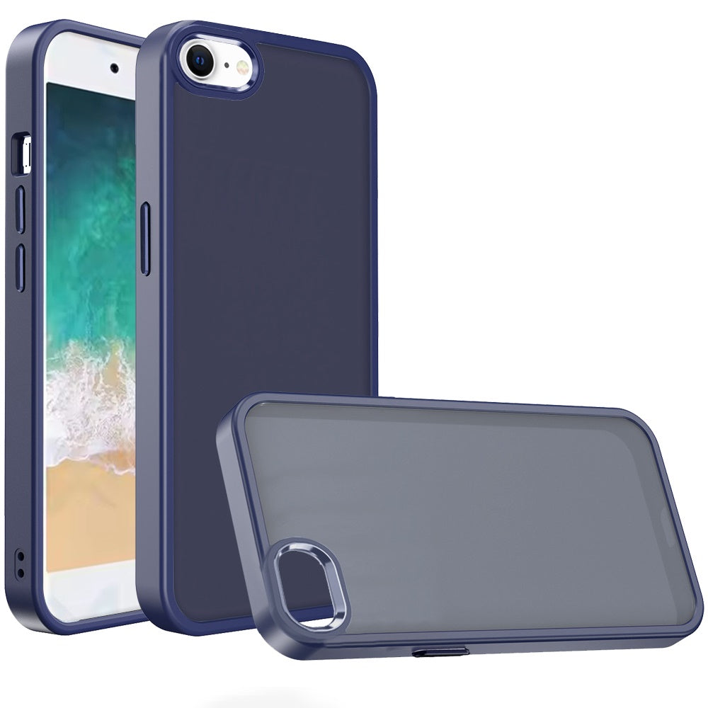 Slim Fit Thin Hybrid,Frosted Matte Polished Acrylic Hard PC with TPU Rubber Frame