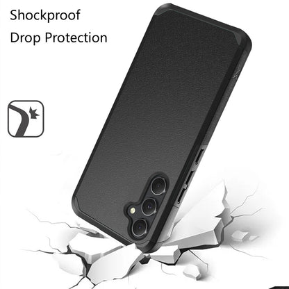 Phone Case for Samsung Galaxy A36 Slim Tough Shockproof Heavy Duty Hybrid Armor Anti Slip Durable Grip Dual Layer TPU Protective Hard Shell Cover Black