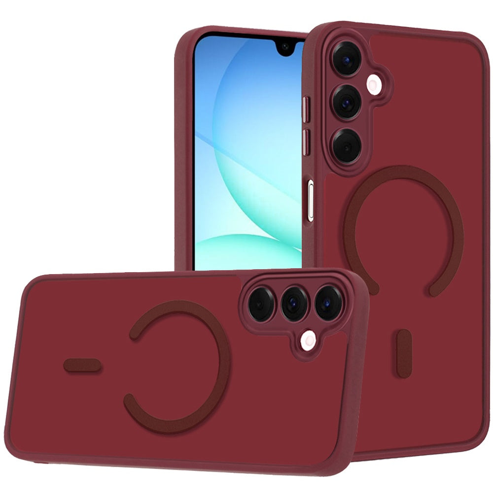 Matte Frosted Magnetic Back Hybrid Hard PC Soft TPU Camera Protection Slim Shock Absorbing Anti Fingerprint