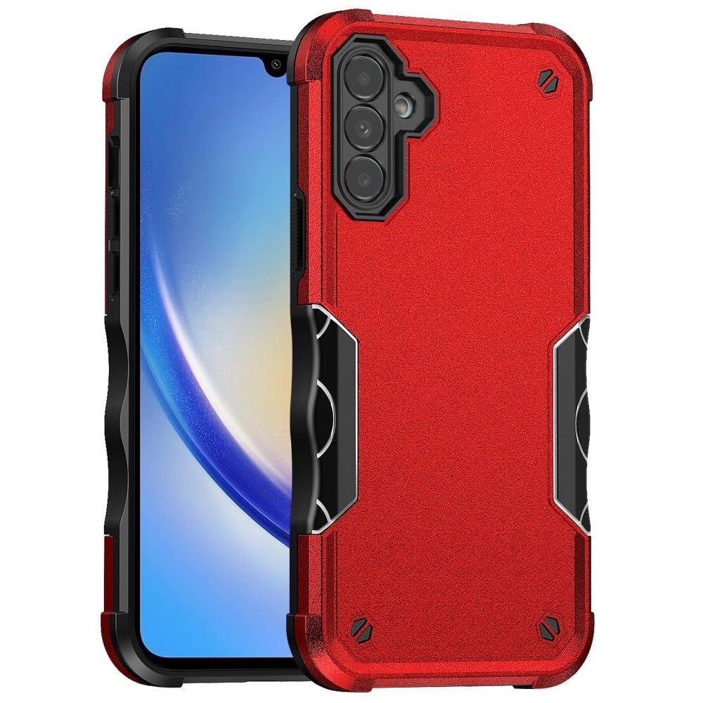 For Samsung Galaxy A15 5G Slim Tough Shockproof Hybrid Heavy Duty 2in1 Dual Layer TPU Bumper Rugged Rubber Defend Armor Case Cover