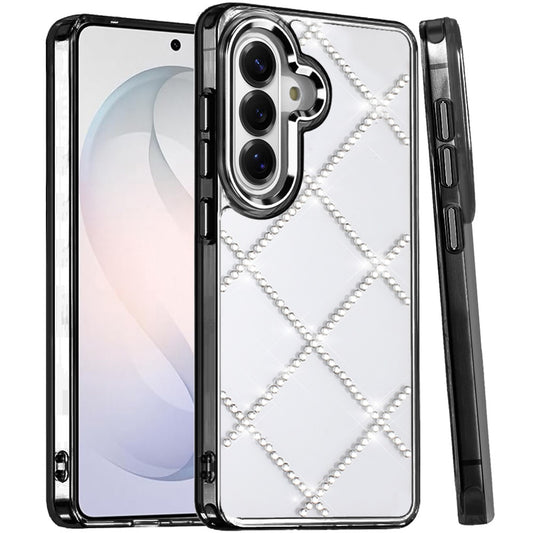 Phone Case for Samsung Galaxy S26 FE /S26 Fan Edition Gem Glitter Diamond Transparent Hard TPU Hybrid Shockproof Protective Colorful Durable Anti Scratch Grip Cover