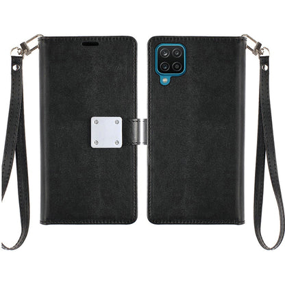 For Apple iPhone 13 Pro Max Wallet Case with ID/ Card Holder, Wristlet Strap, Magnetic TPU Protective Shockproof Folio Flip Case Cover