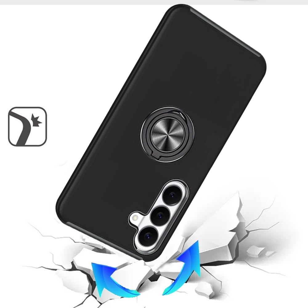 Phone Case for Samsung Galaxy S26 FE /S26 Fan Edition Invisible Ring Stand Shockproof Anti Slip Durable Grip Protective Hybrid Slim Fit Magnetic Car Mount Holder Cover