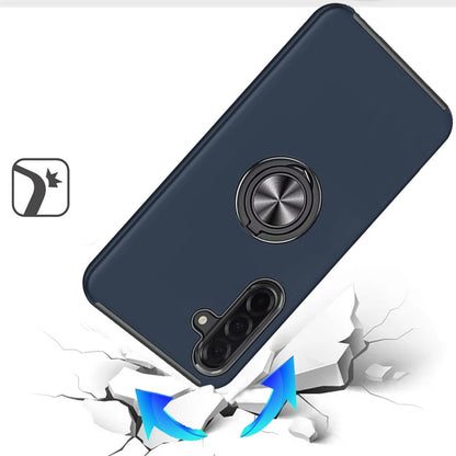 Phone Case for Samsung Galaxy A27 Invisible Ring Stand Shockproof Anti Slip Durable Grip Protective Hybrid Slim Fit Magnetic Car Mount Holder Cover