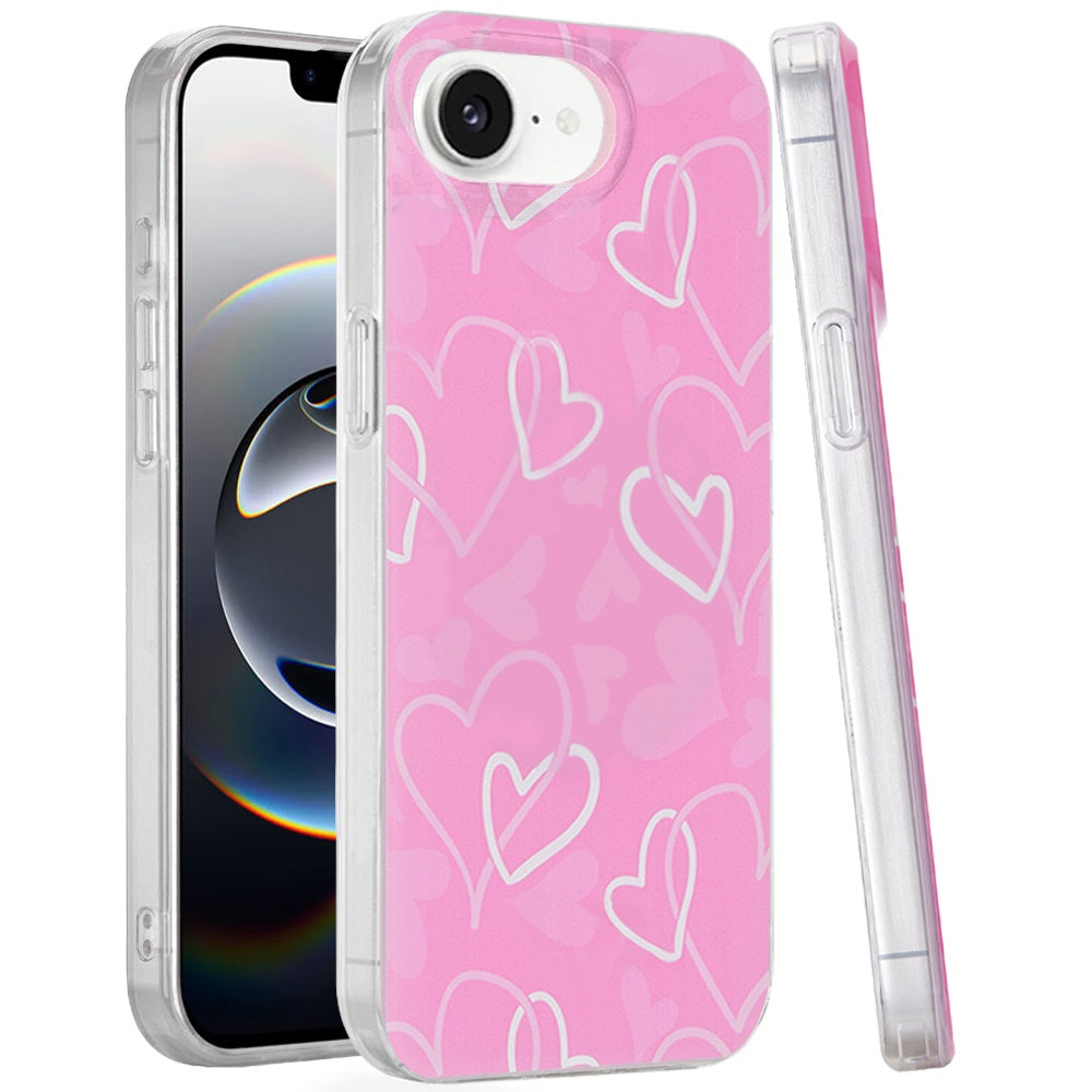 For Apple iPhone 15 Pro Max Fashion Layer Design Slim IMD TPU Protective, Shockproof Hybrid Stylish Durable Hard PC Case Cover