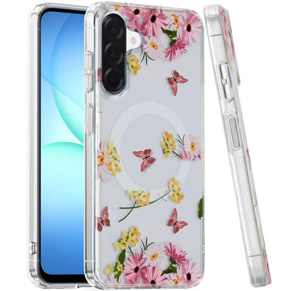 Phone Case for Samsung Galaxy A17 5G Stylish Design Shockproof Magnetic Magsafe Compatible TPU IMD Print Rugged Grip Drop Protection Slim Fashion Cover Multicolor