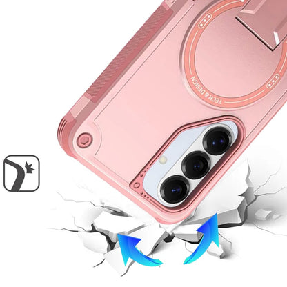 Phone Case for Samsung Galaxy S26 FE /S26 Fan Edition Magnetic Kickstand Rugged Shockproof Armor Grip Anti Slip Heavy Duty Protective Matte Stand Hybrid Cover