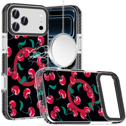 Phone Case for Apple iPhone 18 Pro Max/ iPhone 17 Pro Max Magnetic Hybrid IMD Floral Compatible with MagSafe Shockproof Slim Hybrid Fashion Design TPU Protective Cover