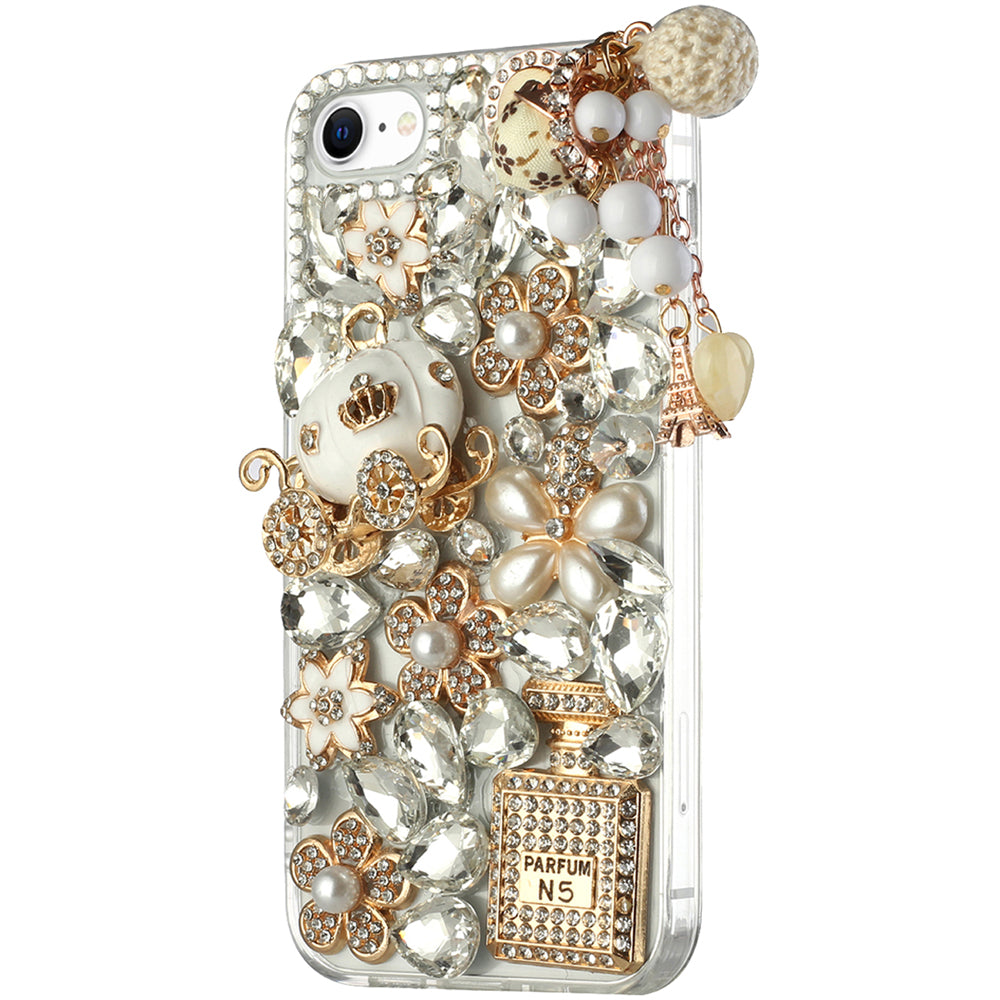 For Motorola Razr 2024 Bling Crystal 3D Full Diamonds Luxury Sparkle Glitter Rhinestone Hybrid Protective Case Cover