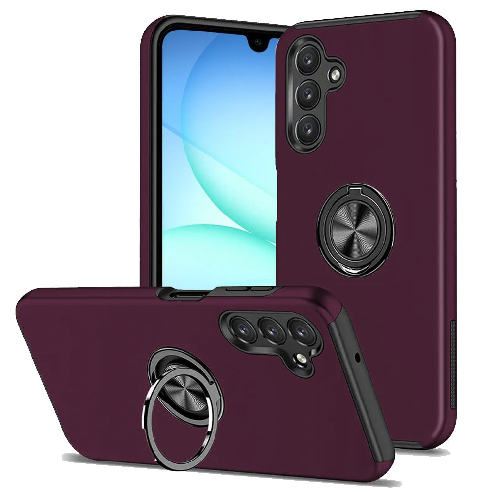 Invisible Ring Stand Shockproof Anti Slip Durable Grip Protective Hybrid Fit Magnetic Car Mount Holder