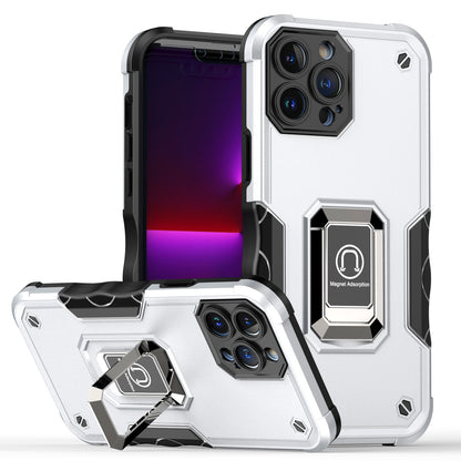 Hybrid Stand Magnetic Ring Holder Kickstand Heavy Duty Rugged Drop Silicone & Hard PC Shockproof