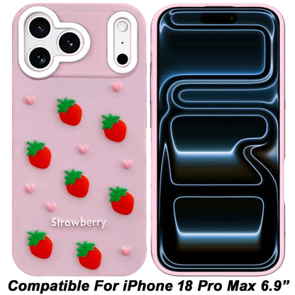 Phone Case for Apple iPhone 18 Pro Max/ iPhone 17 Pro Max Fashionable Silicone Textured Decorative Design Pattern Protective Rubber TPU Hybrid Protection Cover
