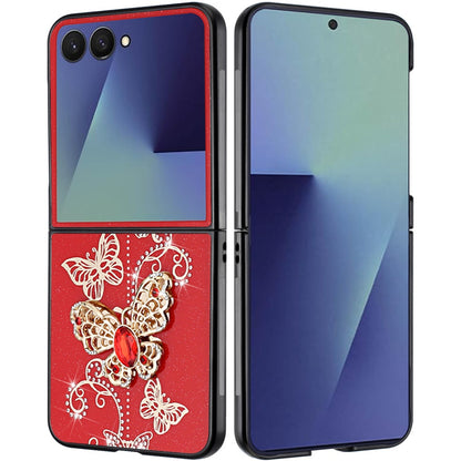 For Google Pixel 10 Pro Fold Diamonds 3D Fashion Bling Sparkly Glitter Ornaments Engraving Hybrid with Ring Stand Case Cover