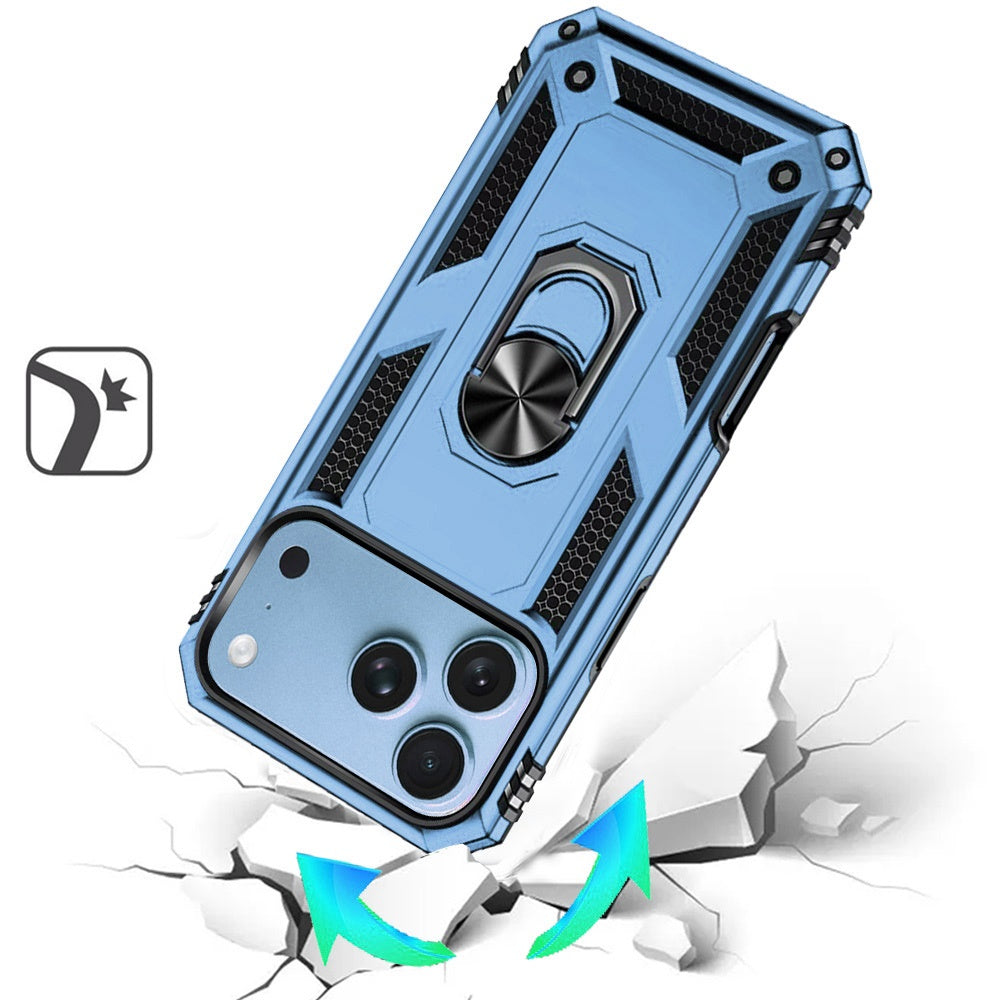 Phone Case for Apple iPhone 18 Pro Max Rotatable Ring Stand Shockproof Hybrid Armor Anti Slip Heavy Duty Fit Magnetic Car Mount Durable Grip Cover