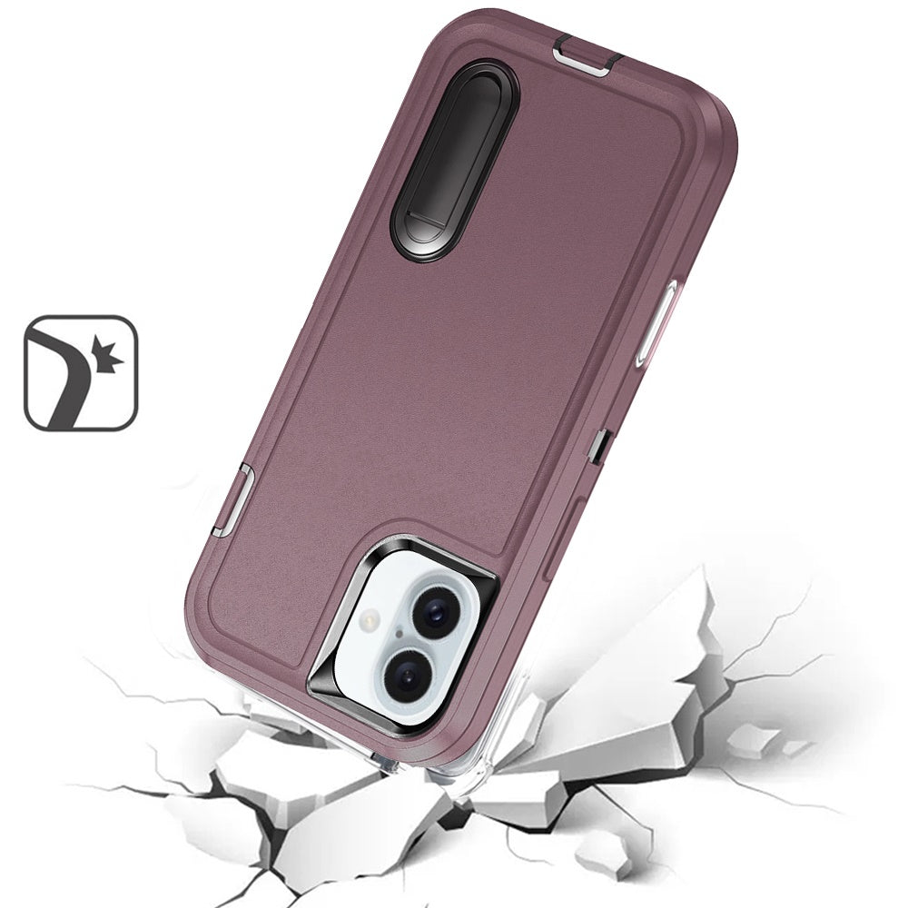 For Samsung Galaxy S26 Ultra Hybrid 3 Layers Hard 3in1 Shockproof with Kickstand Heavy Duty Hard TPU Rubber Anti-Drop Case Cover