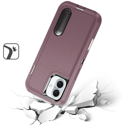 For Samsung Galaxy S26+ / S26 Plus Hybrid 3 Layers Hard 3in1 Shockproof with Kickstand Heavy Duty Hard TPU Rubber Anti-Drop Case Cover
