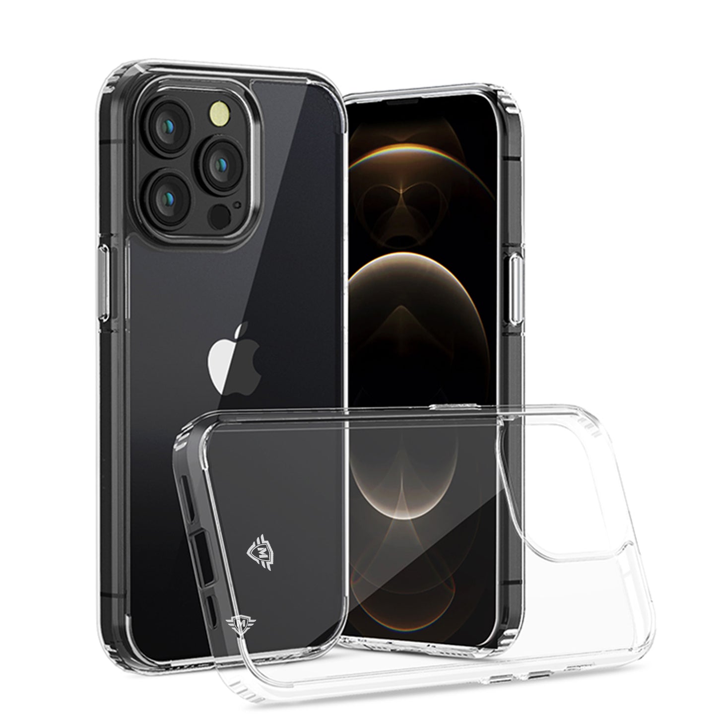 For Apple iPhone 16 (6.1") Premium Hybrid HD Crystal Clear Hard PC Back Gummy Thick 2.0mm TPU Frame Slim Fit Case Cover Transparent